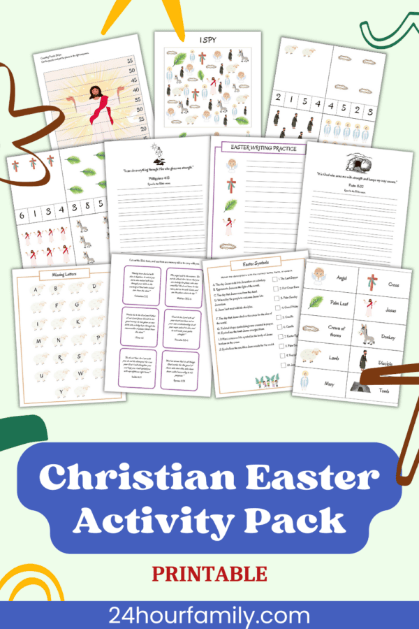 Christian themed worksheets for young learners