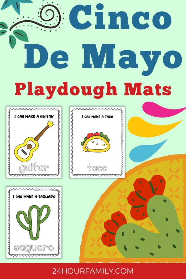 cinco de mayo palydough mats printable
