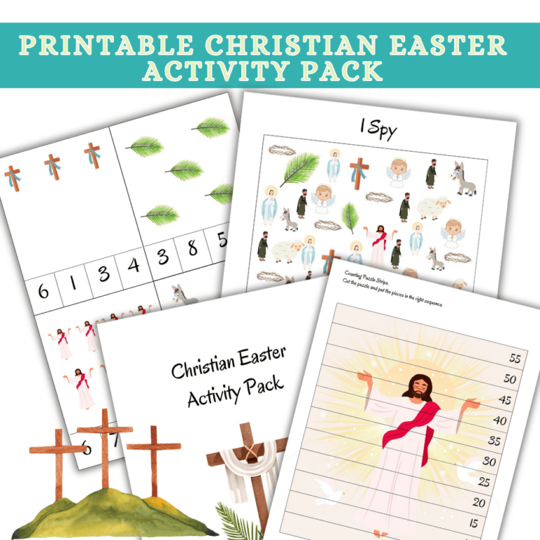 Christian easter themed printable activities