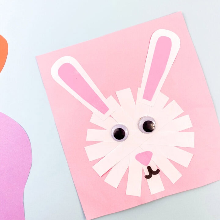 Hippity Hoppity Fun: A Simple Easter Bunny Face Paper Craft for Kids!