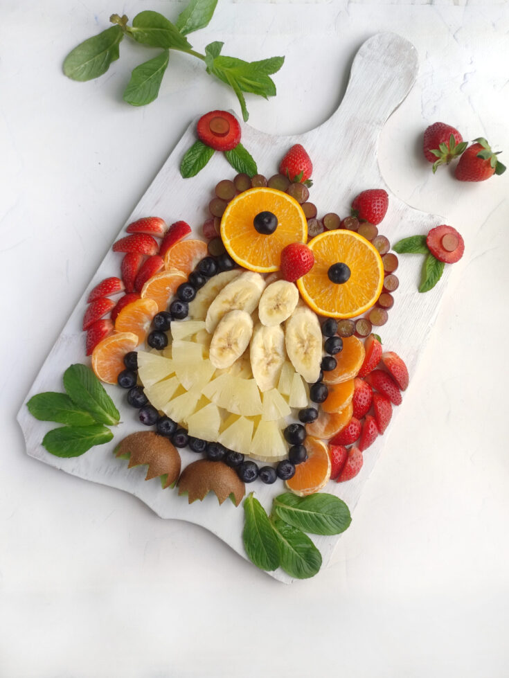 owl charcuterie tray