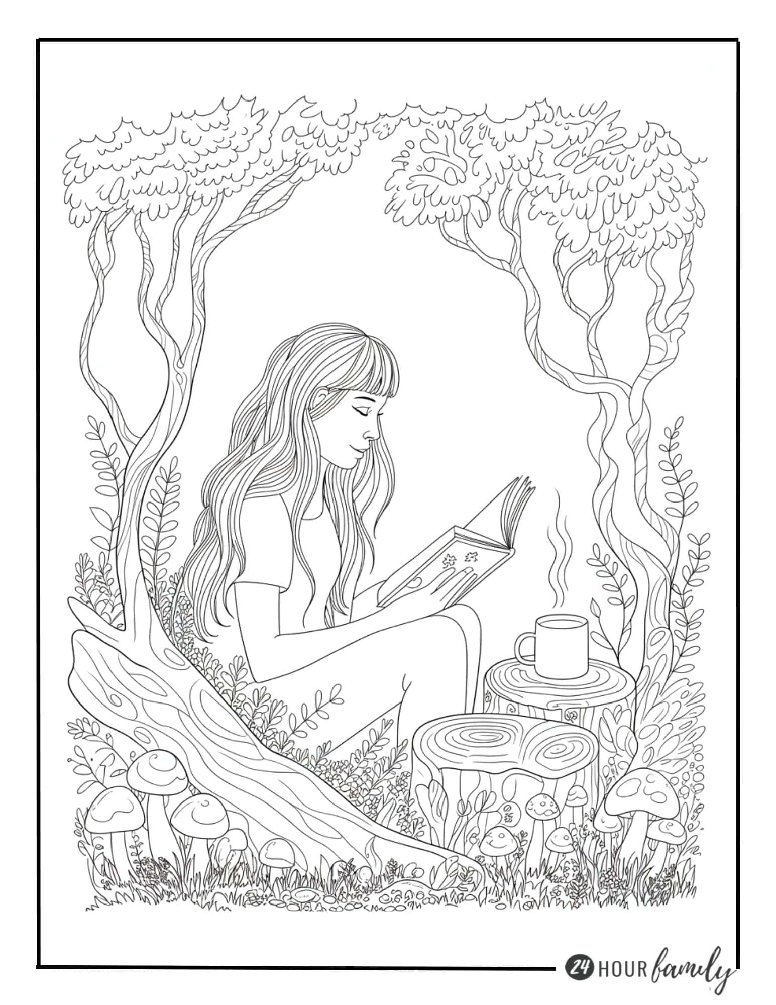 Coloring Pages for Teen Girls (Free PDF Printables) » 24hourfamily.com