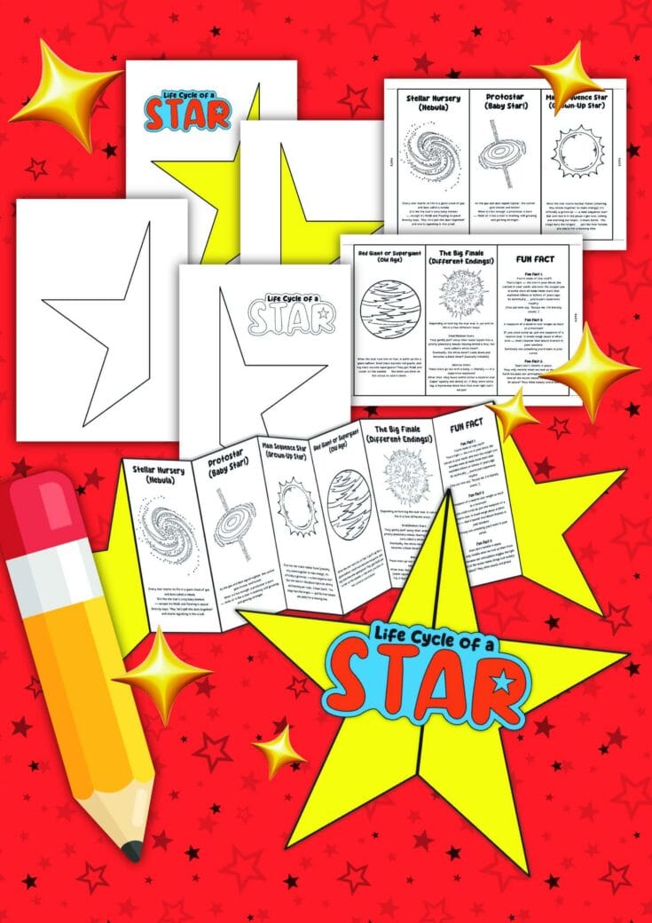 Image for Space Science Fun: Free Star Life Cycle Worksheets to Spark Curiosity