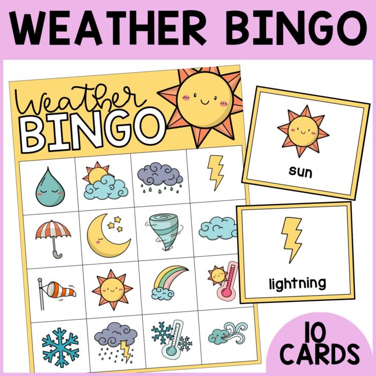 weather bingo printable game