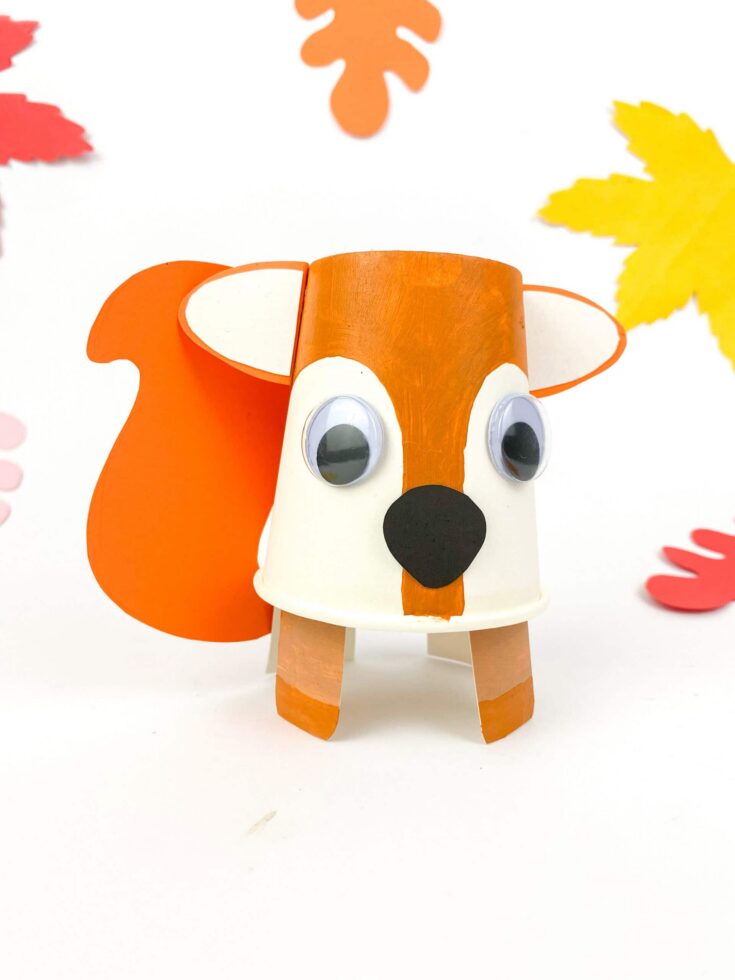hopping squirrel craft for kids