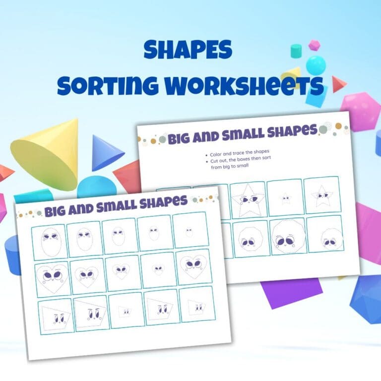 free printable shapes worksheets