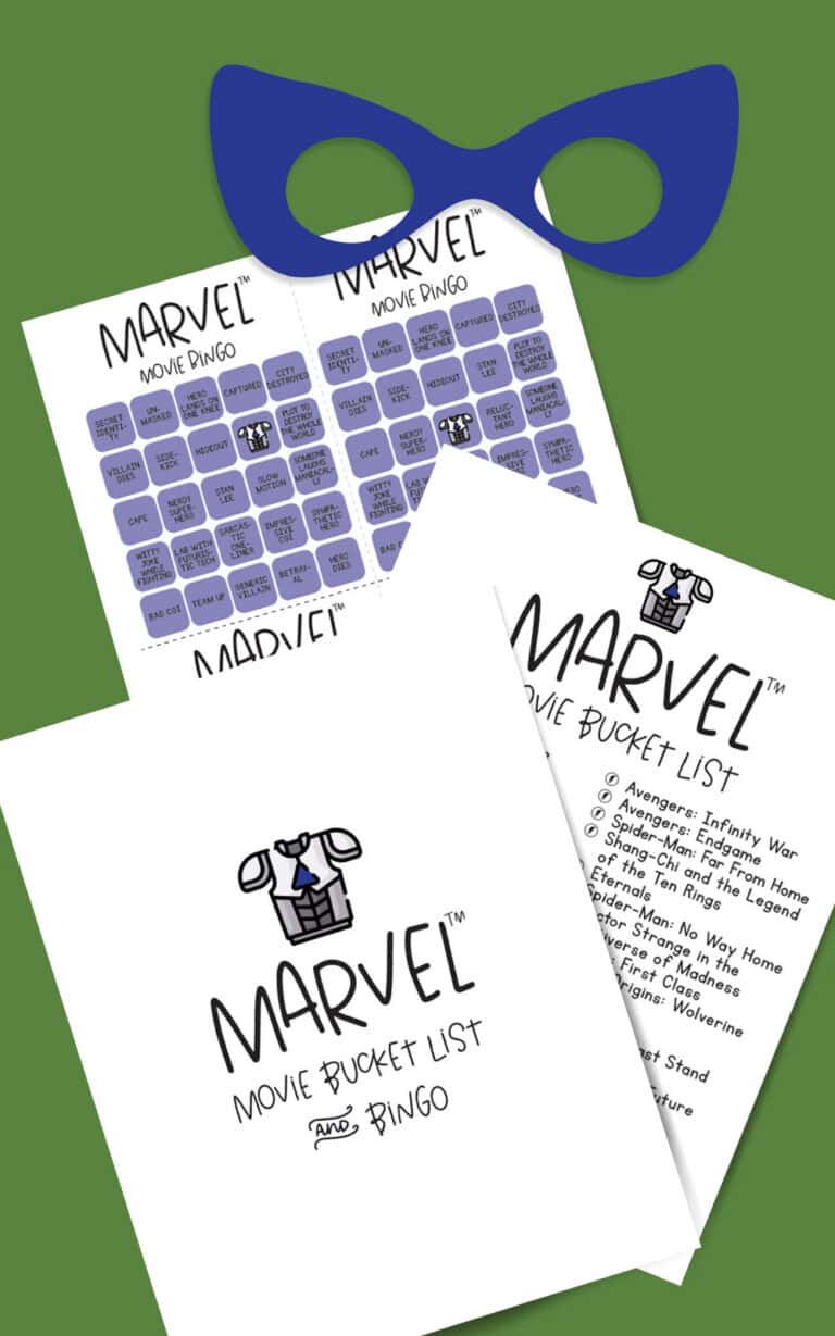 Get This Marvel Movie Bingo Game Card (Free To Download)