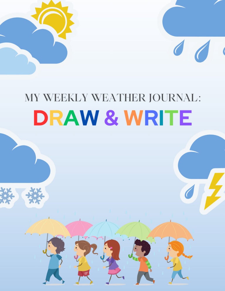 printable weather journal for kids