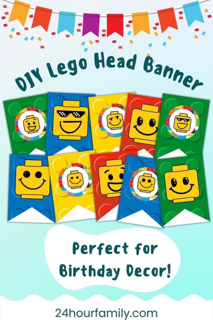 lego head banner