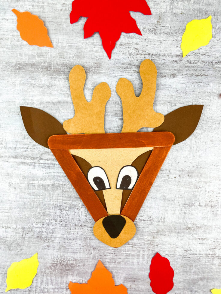 popsicle stick reindeer craft