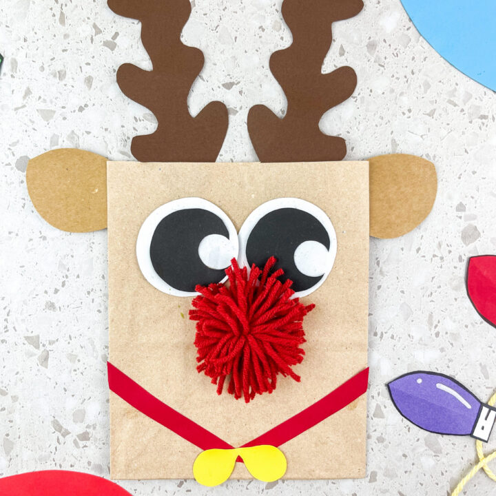 reindeer paper bag craft