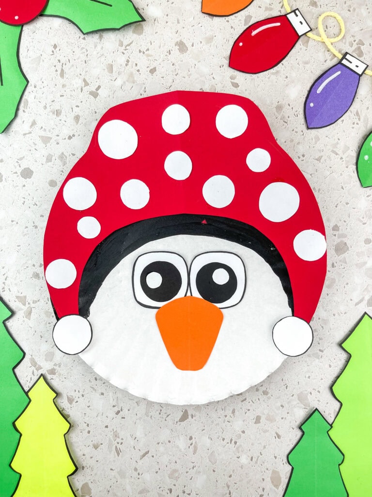 paper plate penguin