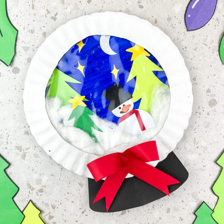 Snowglobe Paper Plate Craft
