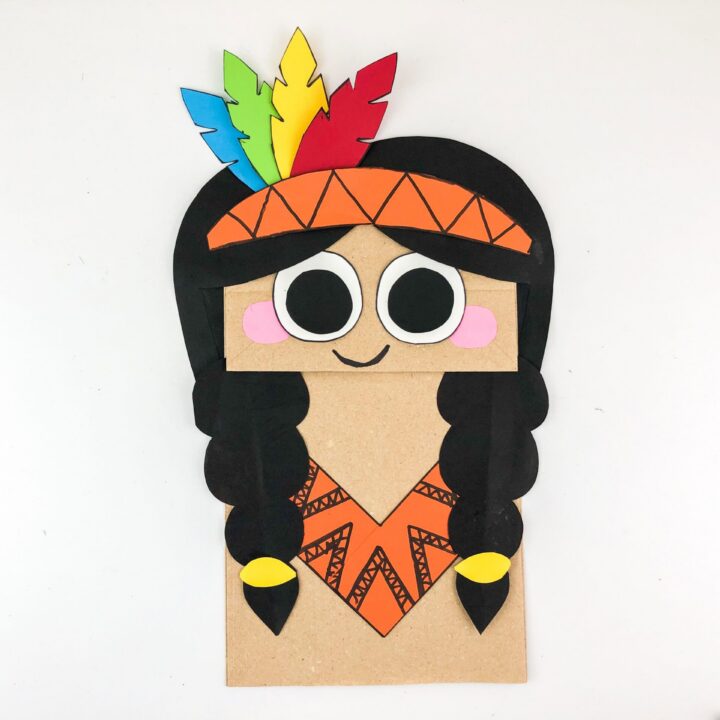 indian girl paper bag crafts