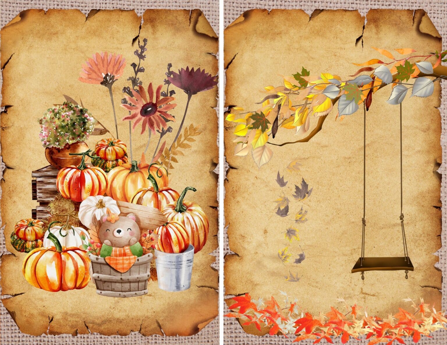 Fall Junk Journal Printables (Free PDF Download)