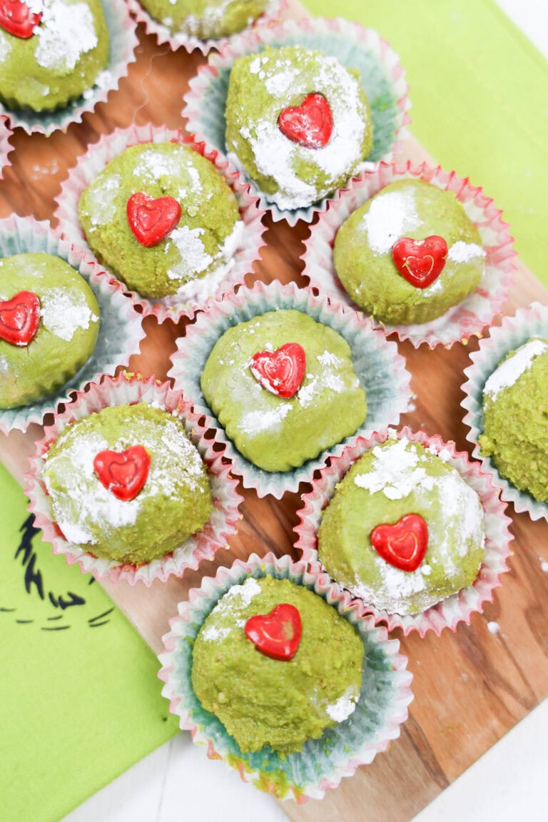 grinch snowball cookies recipe for chirstmas appetizers