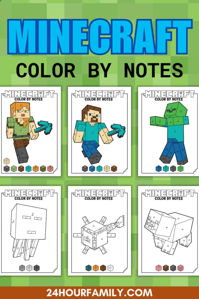 minecraft color by notes
