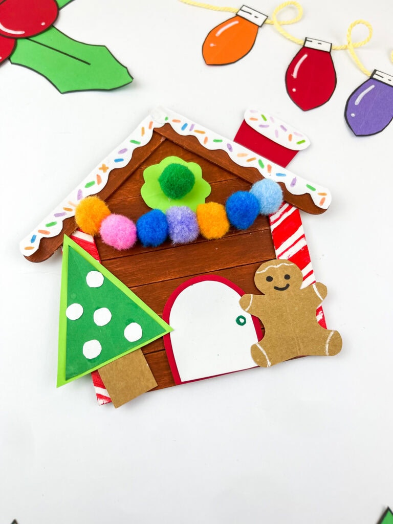 gingerbread popsicle stick craft
