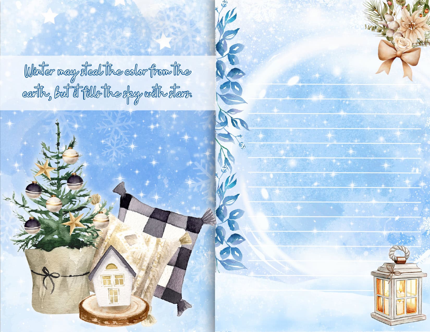 Winter Junk Journal Printables » 24hourfamily.com