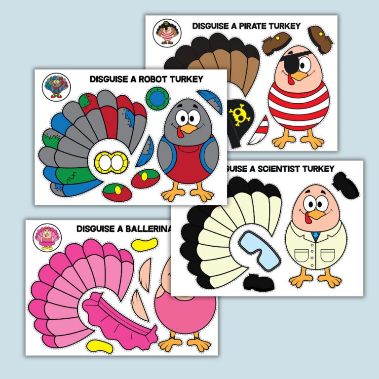 turkey in disguise printable crafts
