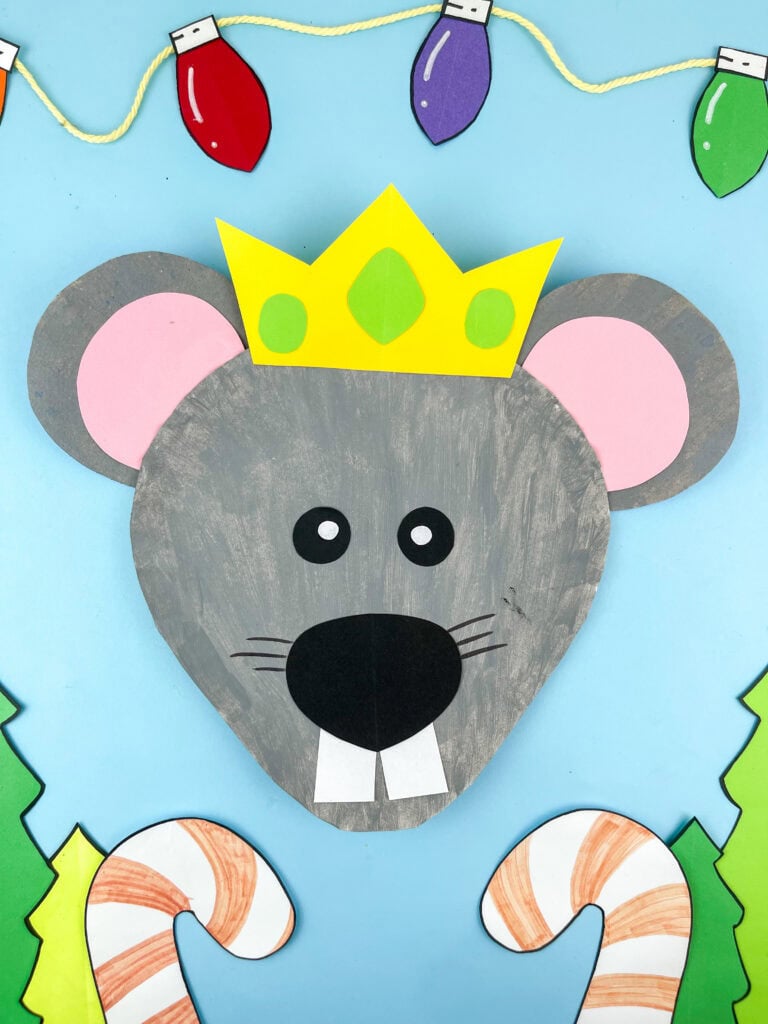 nutcracker mouse paper plate craft