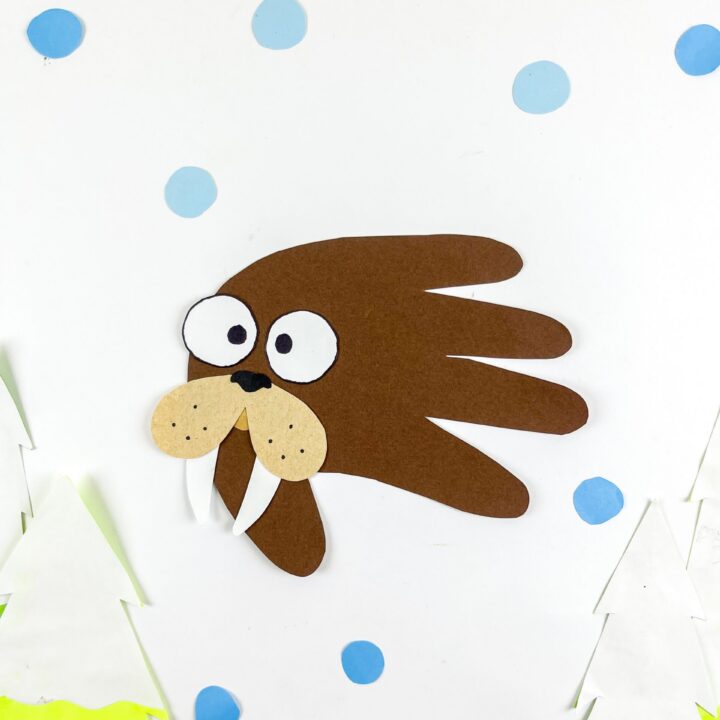 Walrus Handprint Craft