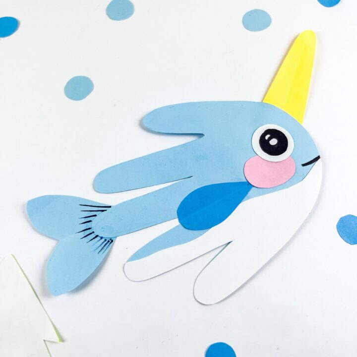 Handprint Narwhal Craft