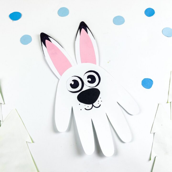 Handprint Arctic Hare Craft