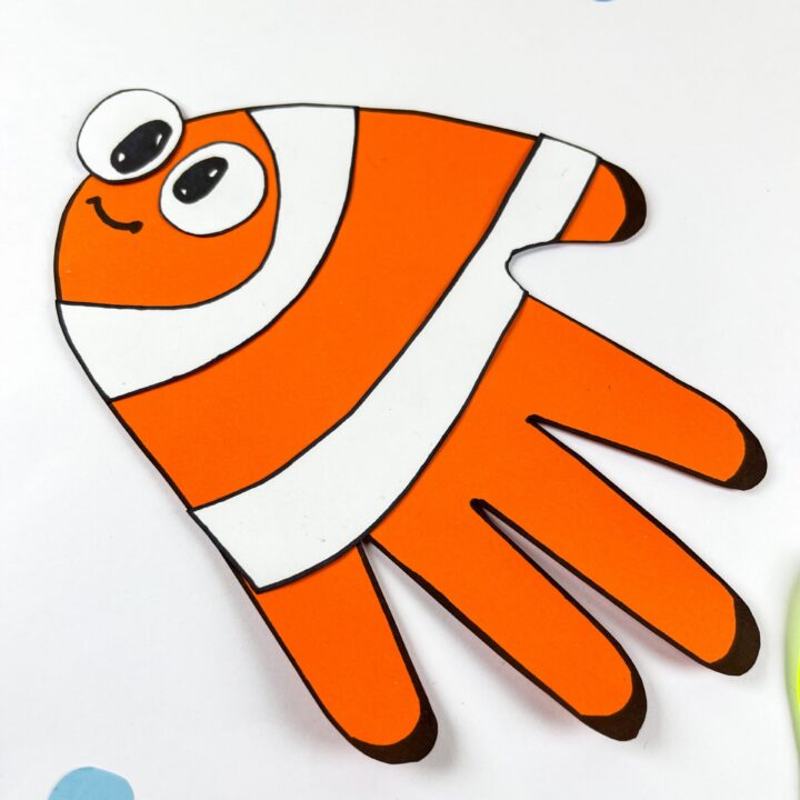 Nemo Fish Handprint Paper Craft