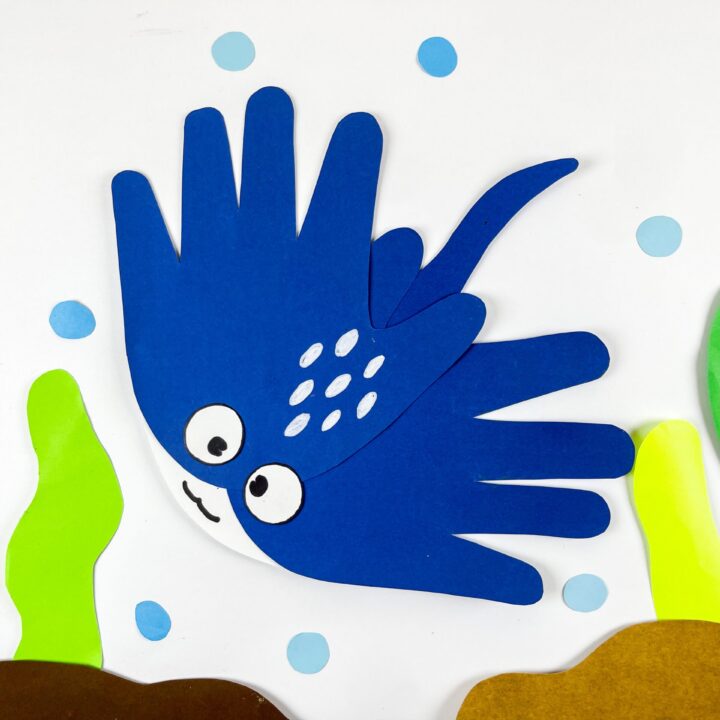 Stingray Handprint Paper Craft