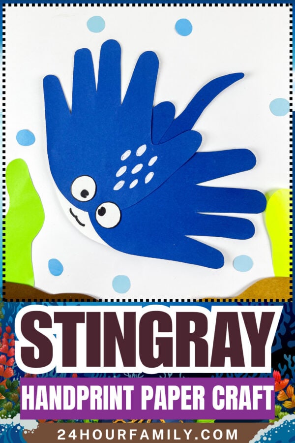 Stingray handprint paper craft cover image