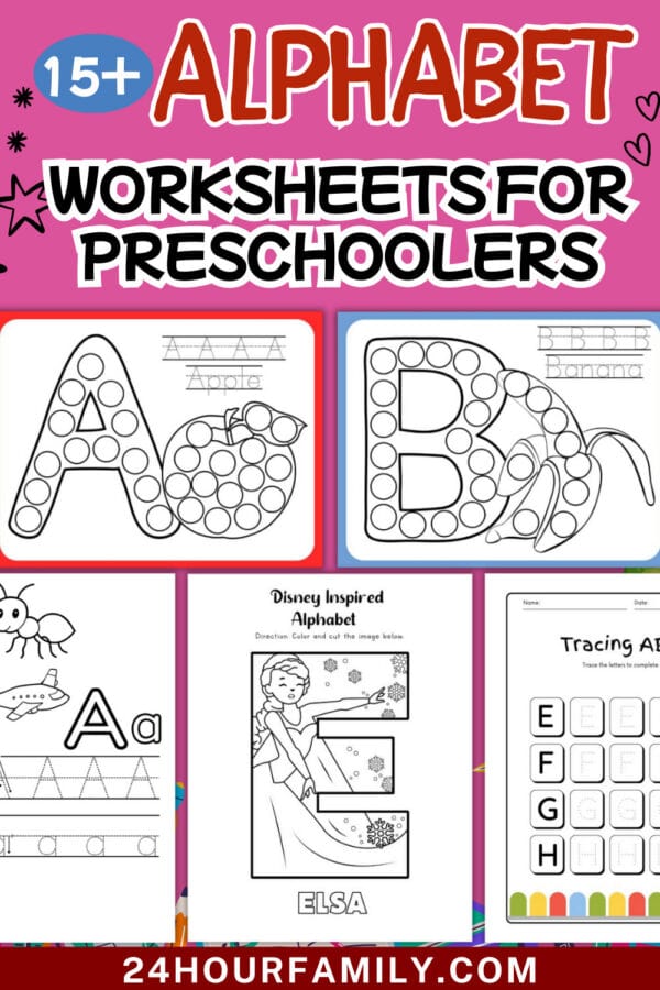 free alphabet worksheets for kids