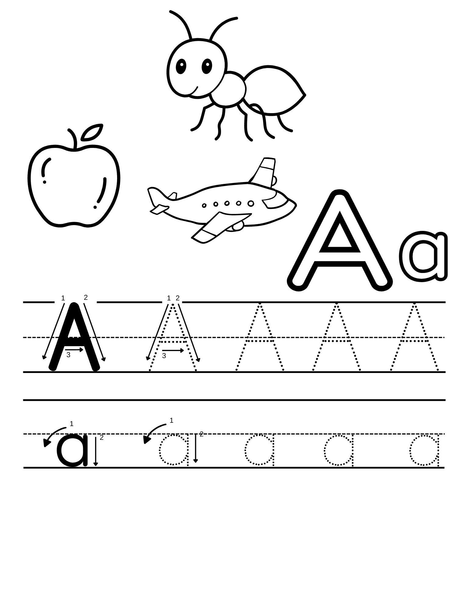 Alphabet Trace and Color Worksheets » 24hourfamily.com