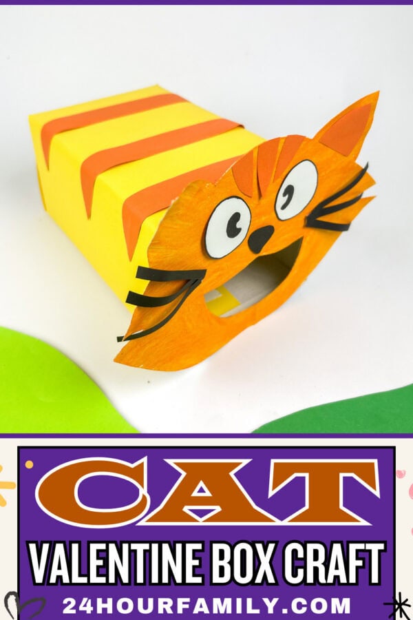 Cat Valentine box craft with title graphic