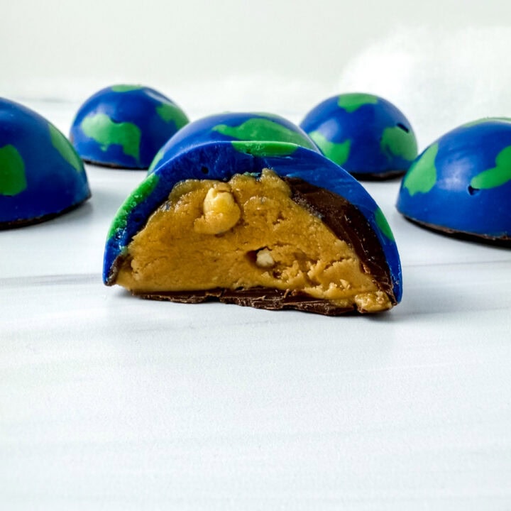 Chocolate Peanut Butter Mini Earth day balls recipe