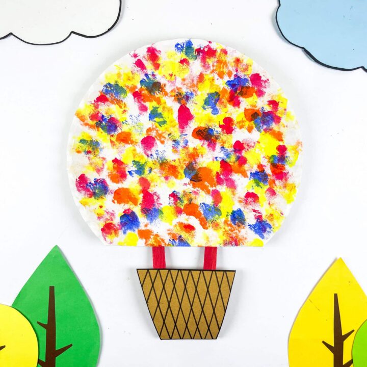Hot Air Balloon Paper Plate Craft
