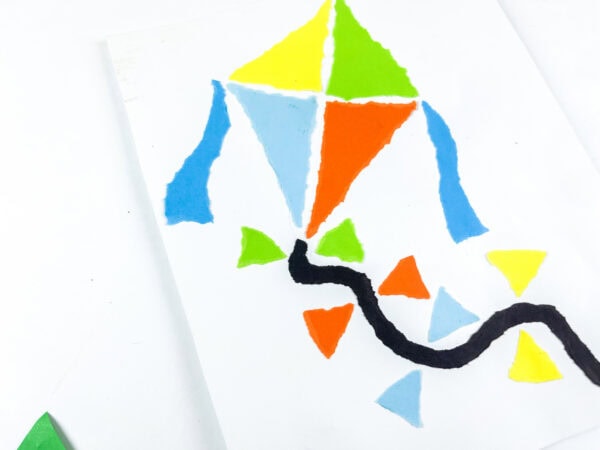 Close-up of kite paper craft