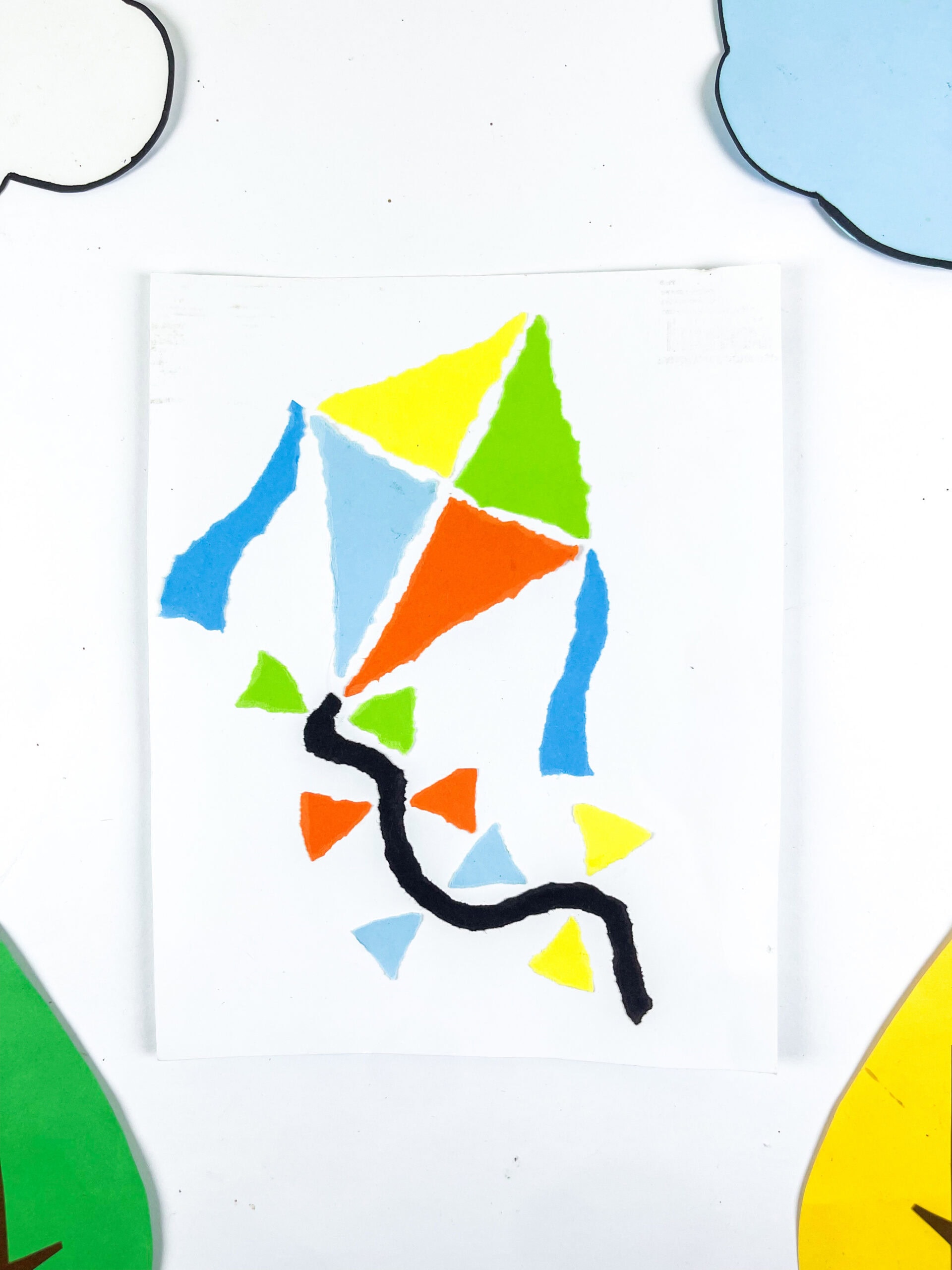 Kite Torn Paper Craft