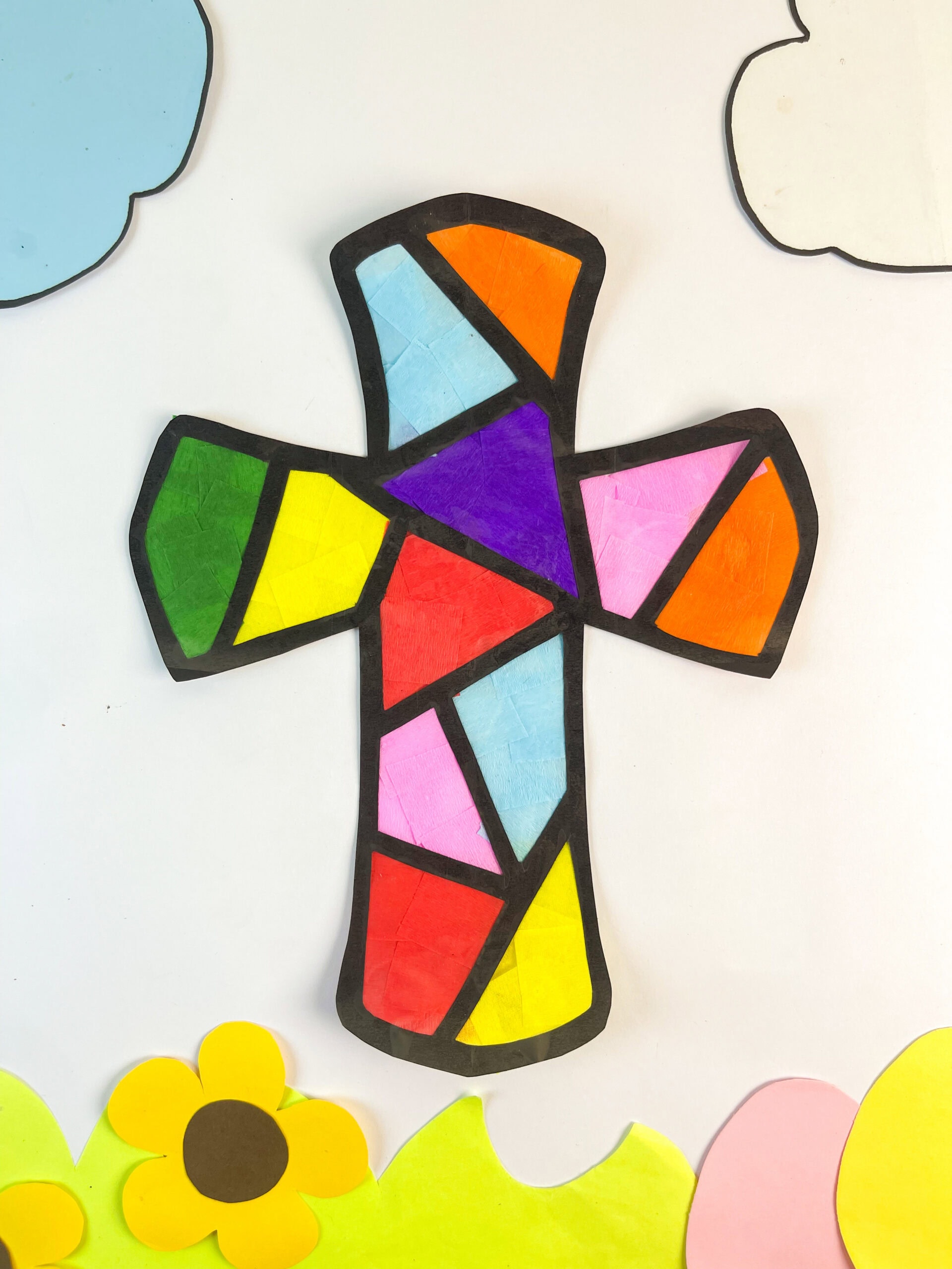 Cross suncatcher crafts