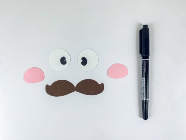 Taco face pieces with marker