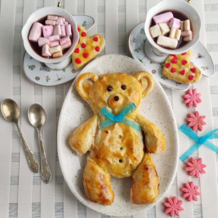 Puff Pastry Teddy Bear Snack Board