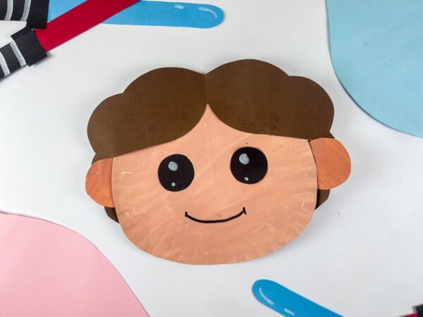 Han Solo paper plate craft on colorful background
