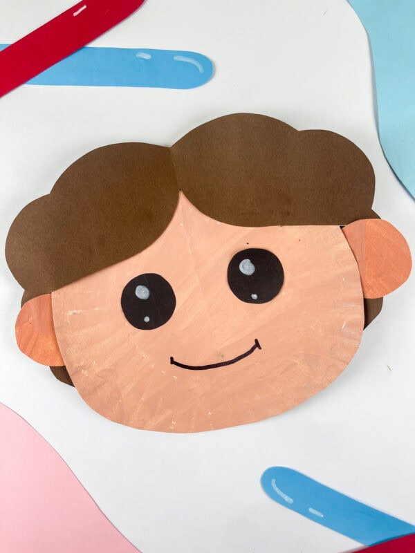 Han Solo paper plate craft on colorful background