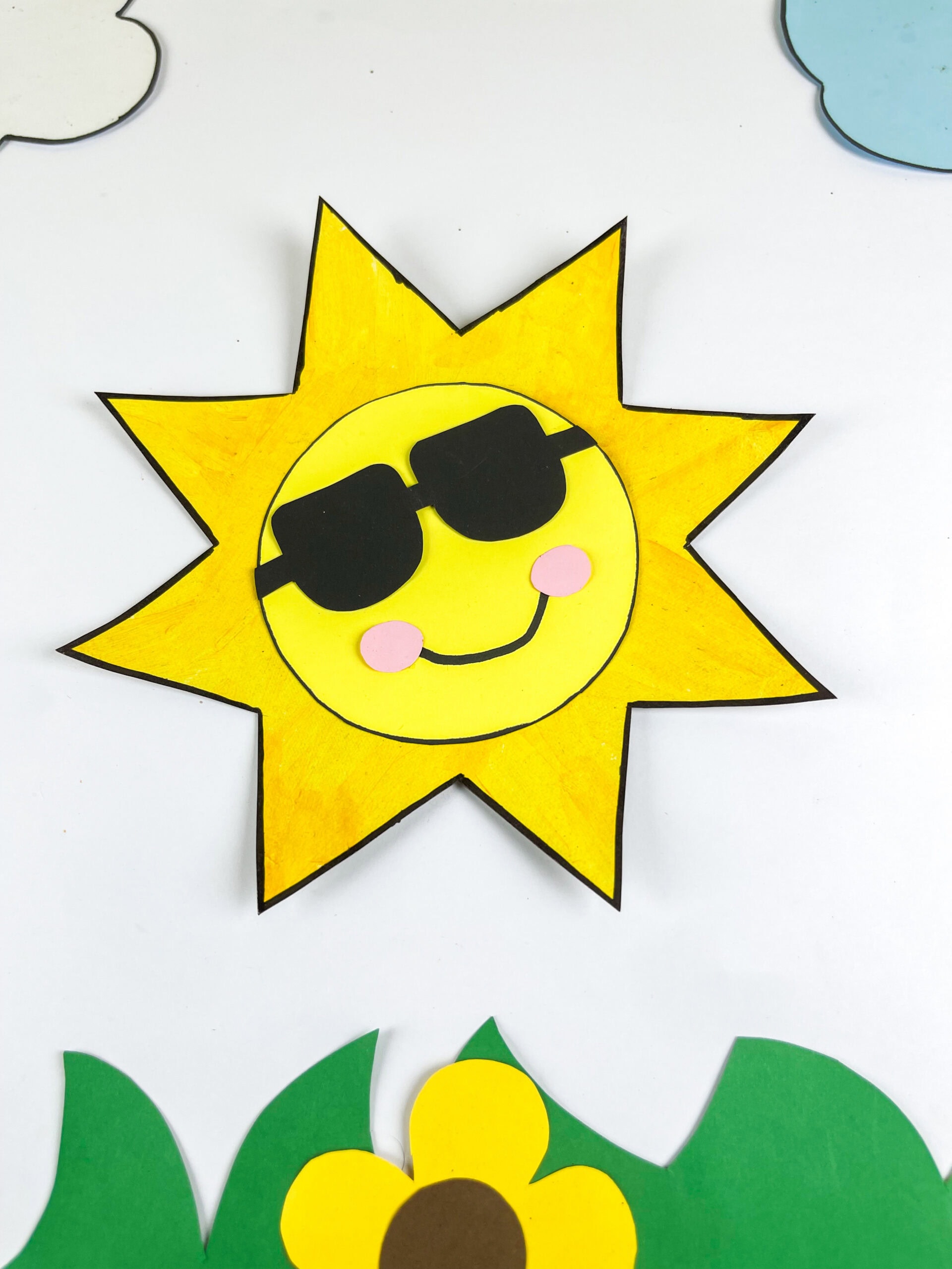 sun paper plate craft