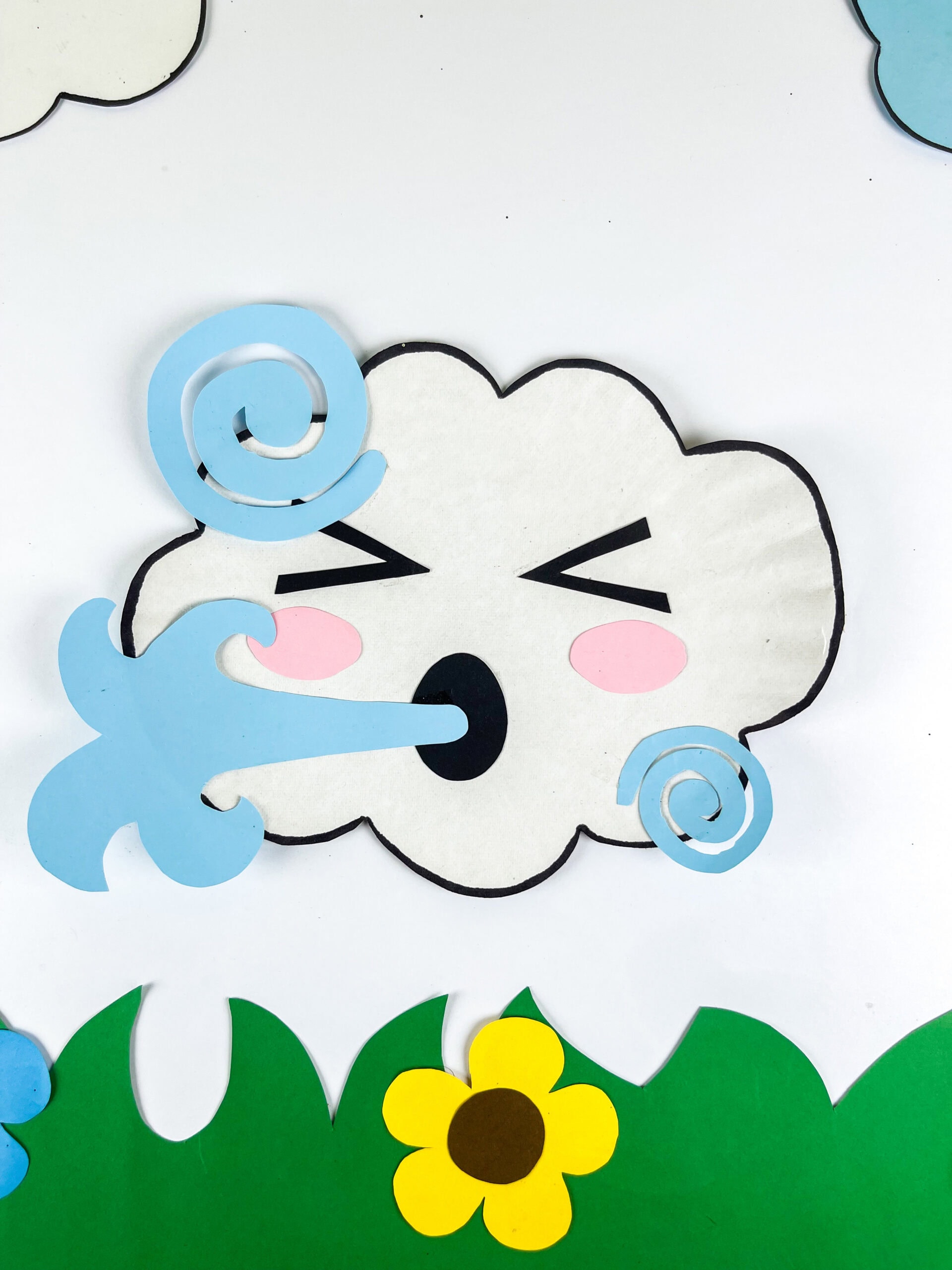 windy weather paper plate craft