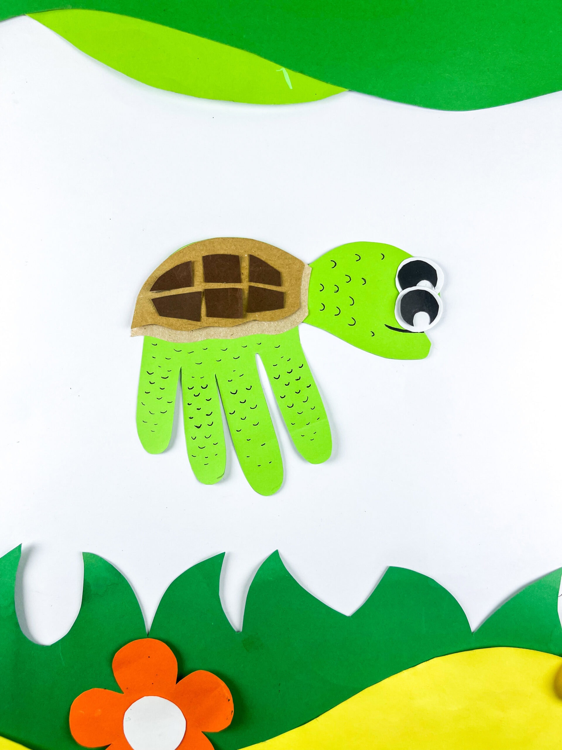 turtle handprint paper craft