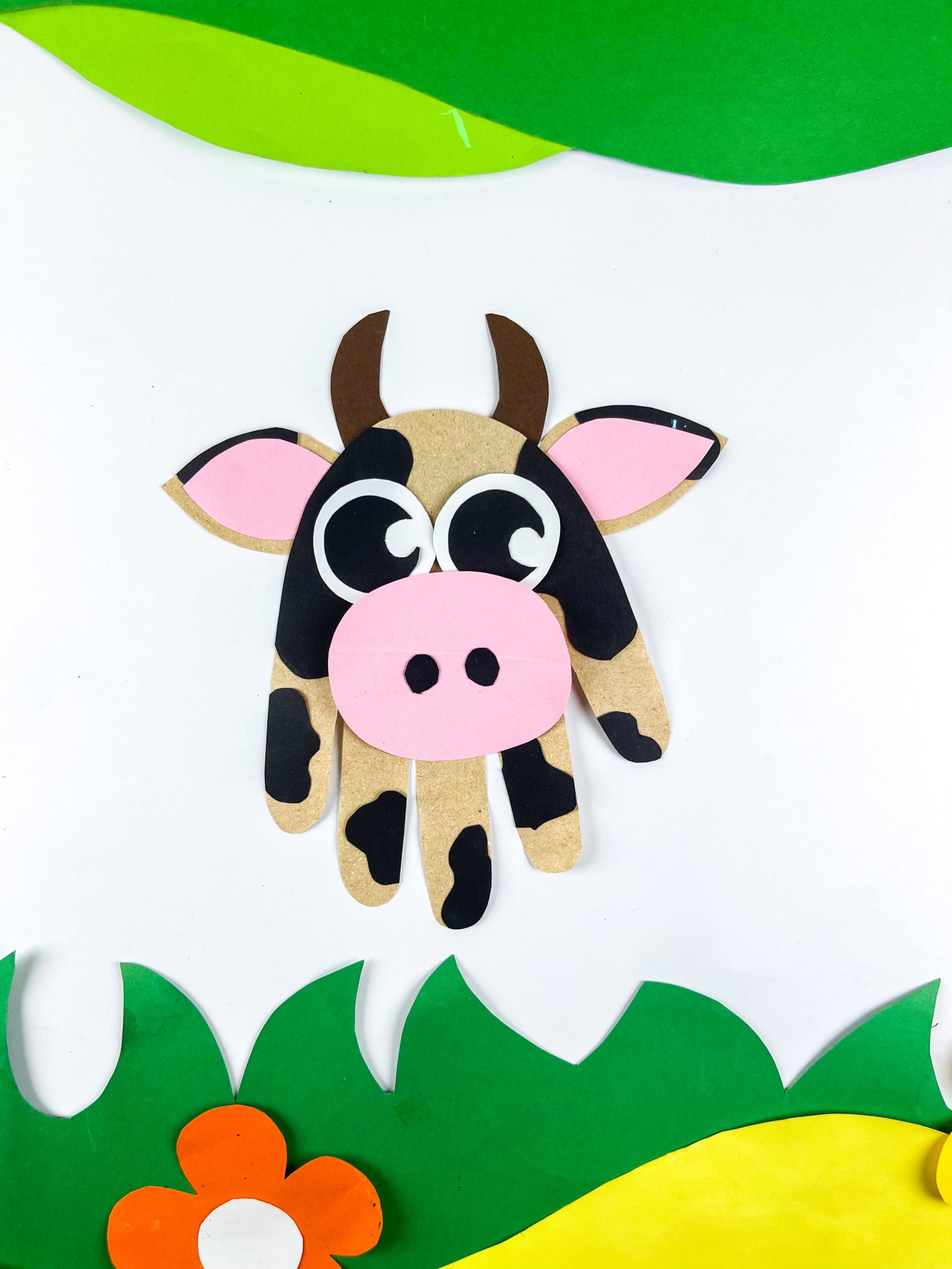 cow handprint craft