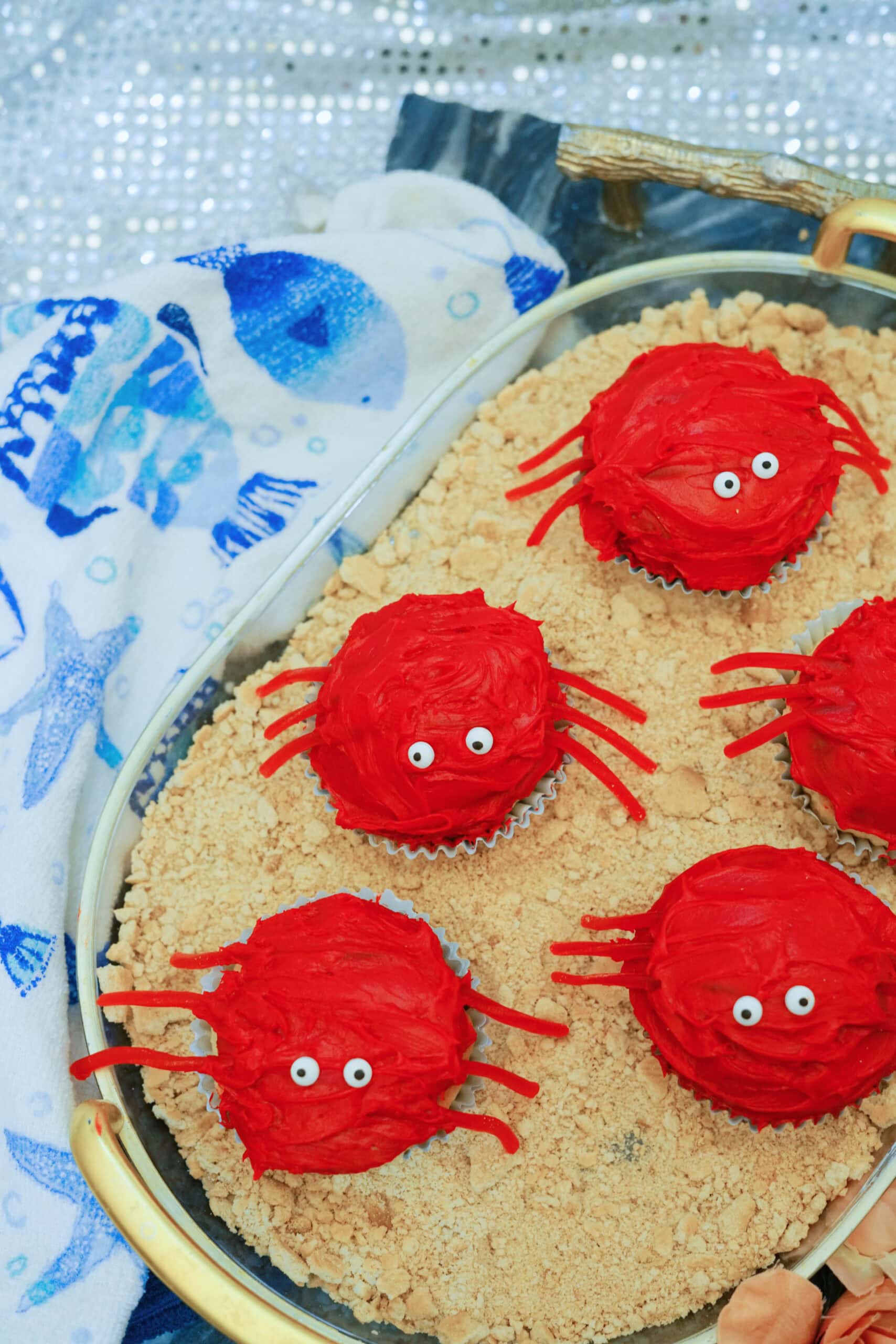beach crab cupcakes recipe