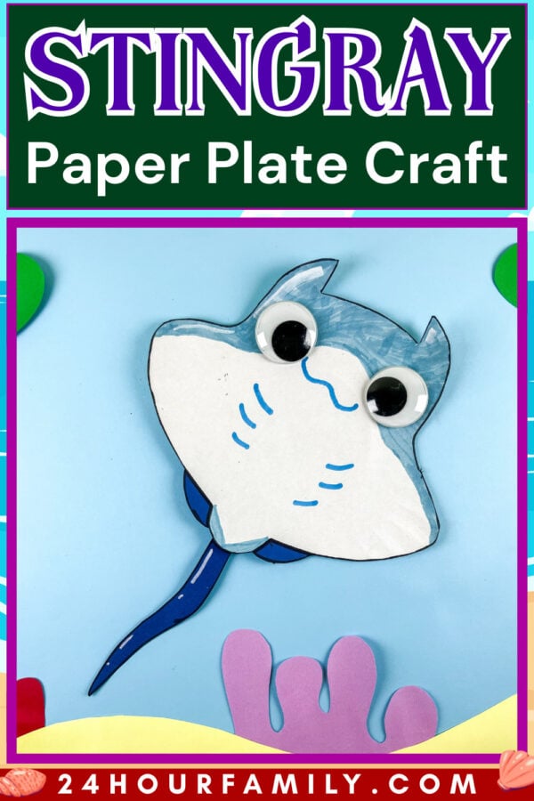 Paper plate stingray craft cover image