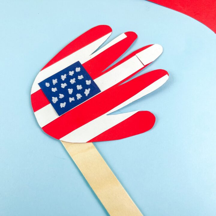 American Flag Handprint Craft